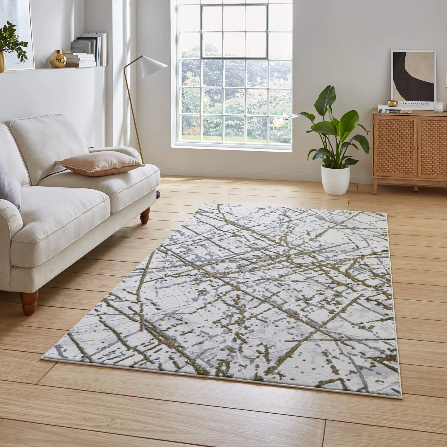 Artemis Abstract Grey & Gold 120x170cm Rug 1 Artemis Abstract Grey & Gold 120x170cm Rug