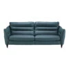 Carrera Teal Blue Leather 3 Seater Maxi Electric Recliner Sofa