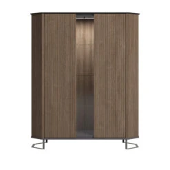Oratino 2 Door Ribbed Wood Cabinet -Housingunits 9fffea8741ca4c5ebbe2564c6f78850c