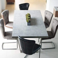 Caspian Grey Concrete-Effect 160cm Dining Table -Housingunits a03c3263b61cccb81e03aee5e7c618f8