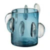 Steggy Blue Small Glass Vase