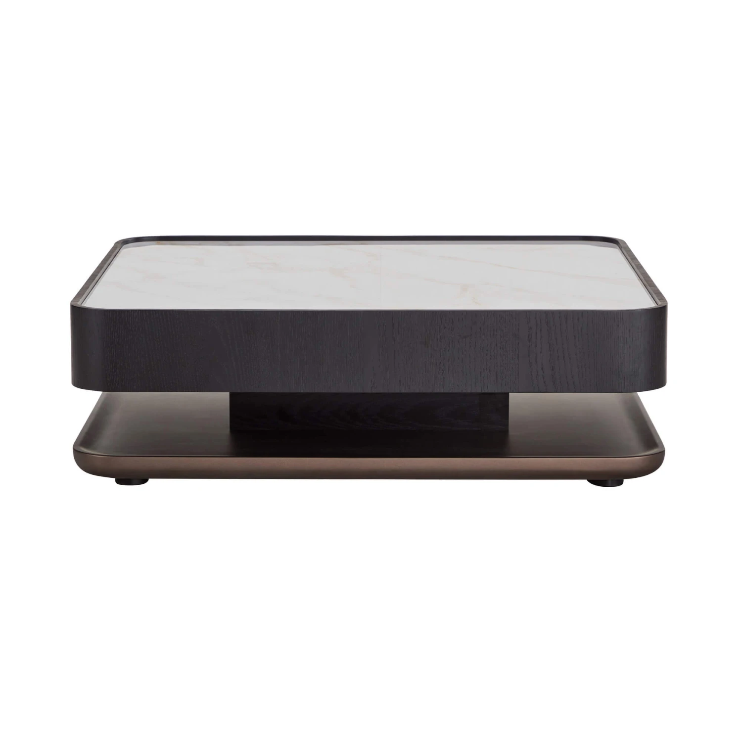 Milano Black Wooden Pedestal Coffee Table 2 Milano Black Wooden Pedestal Coffee Table - Image 2