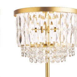 Laura Ashley Rhosill Matt Gold & Crystal 3 Light Floor Lamp -Housingunits a13ed6b3b3503228dd5fdb9bf9ae790c 1