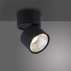 Naik Black 1 Light Ceiling Spotlight -Housingunits a15fce49615320644b63793fbc165905
