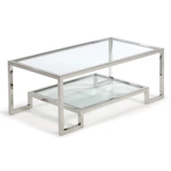 Roma Clear Glass Coffee Table