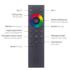 Oeil Anthracite RGB Smart Home Wall Light -Housingunits a1a474512d0f684a2870185fa5cc8bcf 1