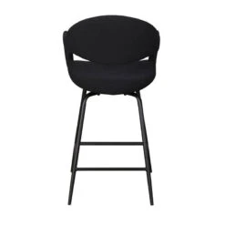 Jenny Counter Bar Stool In Black Boucle -Housingunits a24c960884c5186dec278a48a83e4dfd