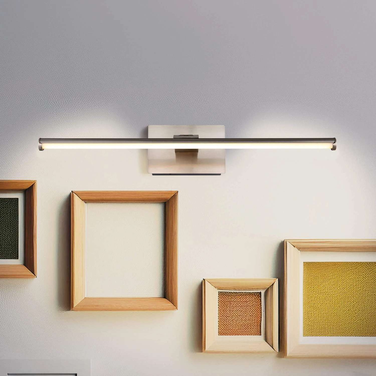 Nickel 40cm Battery-Powered USB Overhanging Picture Light 1 Nickel 40cm Battery-Powered USB Overhanging Picture Light