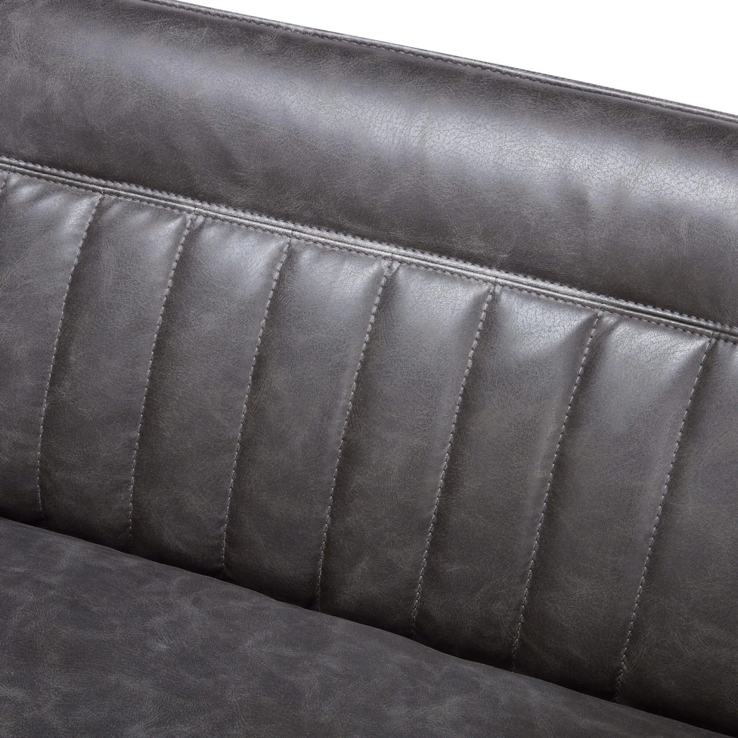 Clarence Grey Faux Leather Right-Hand Corner Dining Bench 5 Clarence Grey Faux Leather Right-Hand Corner Dining Bench - Image 5