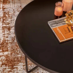 Libra Knightsbridge Black Glass Nest Of 2 Coffee Tables -Housingunits a2edf1fa3af8b5468c50acee6dffe2ec