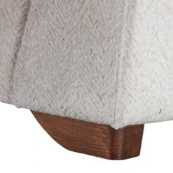 Mackenzie Ivory Chevron Textured Fabric Cuddler Sofa -Housingunits a2fae5a31e2bf3c6f304e181f5cf9aee