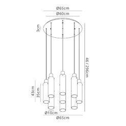 Chelsea Slim Satin Mocha & Amber 9 Light Pendant -Housingunits a431b28e872a5ffcc474dc5a99c1cd8f