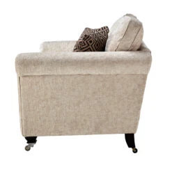 Lucinda Natural Chenille Fabric 2 Seater Sofa -Housingunits a48552e7b138520ae148747992b5a6c0