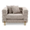 Eichholtz York Armchair In Mademoiselle Beige Fabric