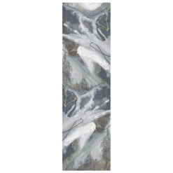 Galleria Navy & Cream 67cm X 230cm Runner