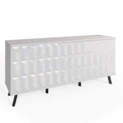 Frank Olsen Elevate White LED & Wireless Charging Sideboard -Housingunits a4da585a6a80e0644edea4556ff53ee6