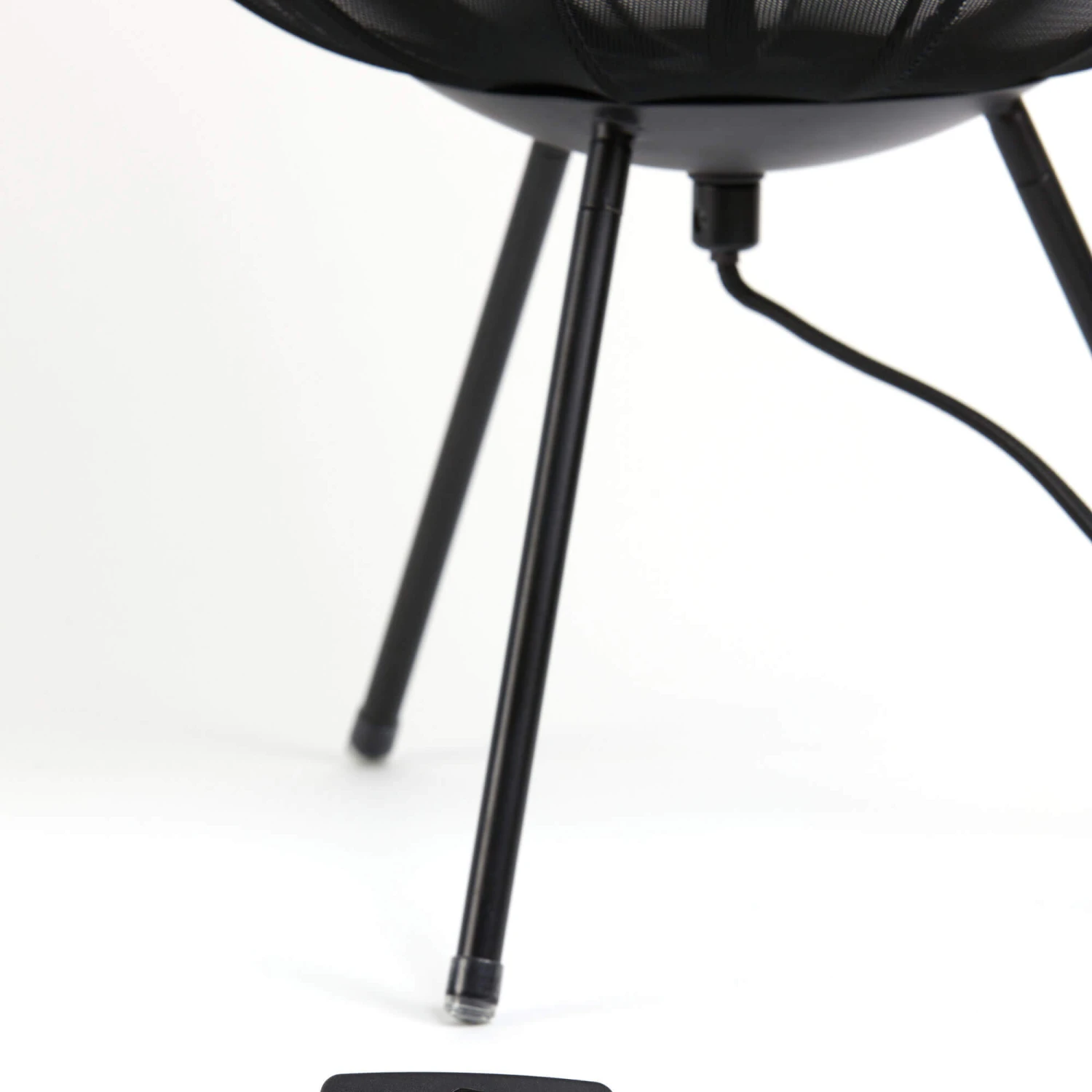 Plumeria Black Tripod Mesh Table Lamp 7 Plumeria Black Tripod Mesh Table Lamp - Image 7