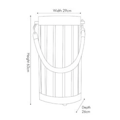 Grey Wash Wood Large Lantern Floor Lamp -Housingunits a69d492d9400c5cdbd6975dbff2ce4df