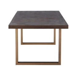 Olivia James Hemingway 220cm Mahogany Oak & Gold Dining Table & 6 Grey Chairs With Gold Legs 18 Olivia James Hemingway 220cm Mahogany Oak & Gold Dining Table & 6 Grey Chairs With Gold Legs -Housingunits a744320c7d415e33bae90886141165d7 1