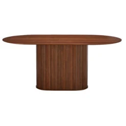 Annika Smoked Oak Slatted 180cm Oval Dining Table With 4 Sandy Desert Dining Chairs 10 Annika Smoked Oak Slatted 180cm Oval Dining Table With 4 Sandy Desert Dining Chairs -Housingunits a7fc22458fe62c3e1ea74d8c46e80ce1