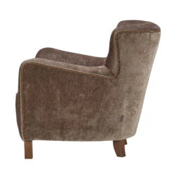 Alexander & James Strauss Berlin Lichen Accent Chair With Antique Studs -Housingunits a804135bf089af4c1391976052448c47