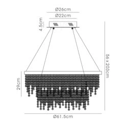 Rowen French Gold Crystal 2 Tier Pendant Light -Housingunits a818f51e05782a3756c486f746985f7c 1