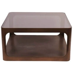 Libra Thorpe Metal Square Coffee Table With Glass Top -Housingunits a82869712800db34984d1ec292d20a68
