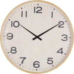 Grain Effect 53cm Natural Clock