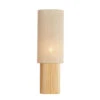 Laslo Natural Wood 94cm Table Lamp With Linen Shade