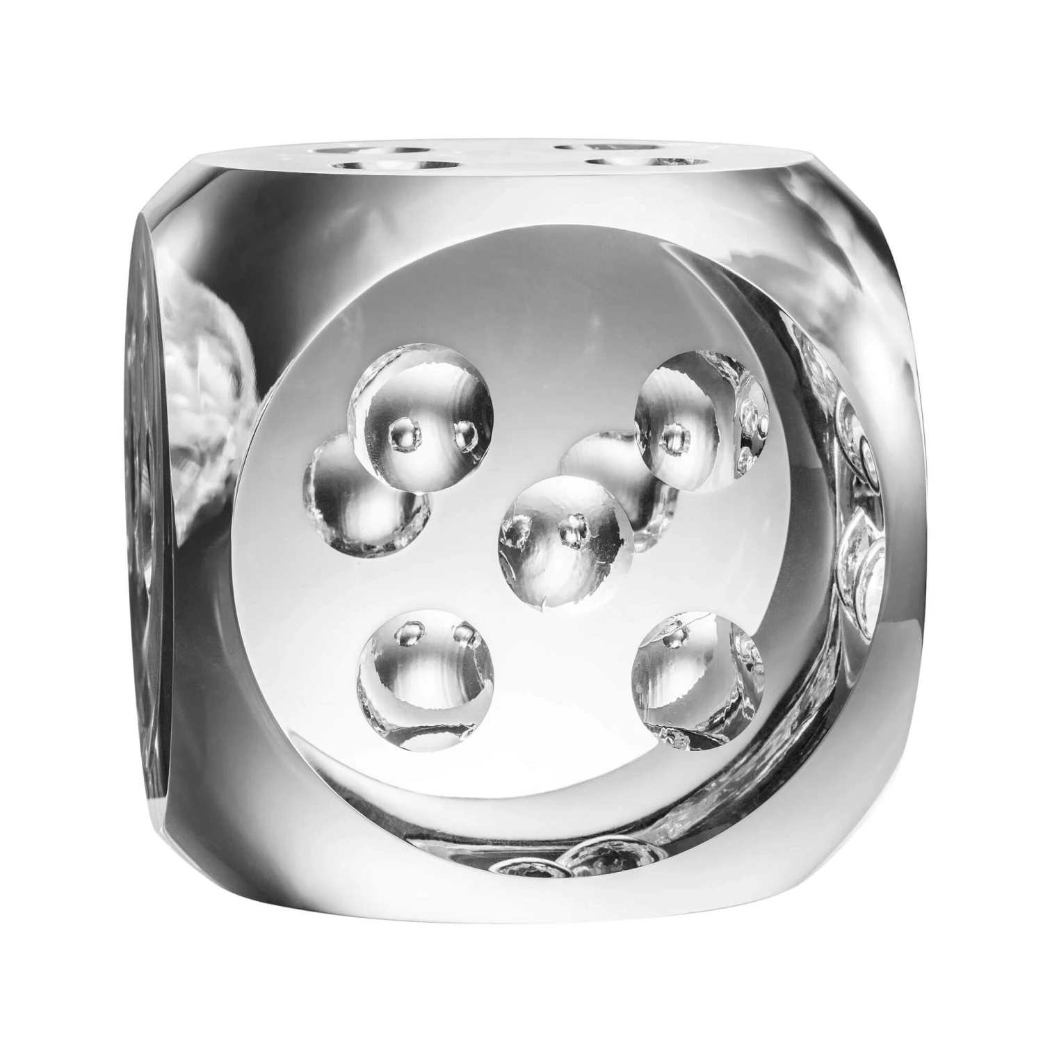 Eichholtz Dice Tradizione Set Of 2 Crystal Glass Desk Accessory 2 Eichholtz Dice Tradizione Set Of 2 Crystal Glass Desk Accessory - Image 2