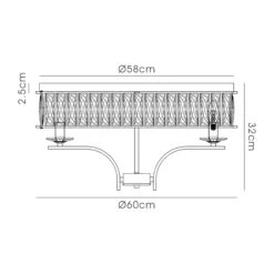 Vivienne French Gold & Crystal 6 Light Flush Ceiling Light -Housingunits a8f35d1e03e0b184c87c1bb64db0a0b1