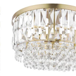 Laura Ashley Rhosill Matt Gold & Crystal 3 Light Semi Flush Ceiling Light 10 Laura Ashley Rhosill Matt Gold & Crystal 3 Light Semi Flush Ceiling Light -Housingunits a99c522a3268a8f2756688ad25579e5c 1