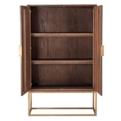 Olivia James Hemingway Mahogany Oak & Gold 2 Door Bar Cabinet 12 Olivia James Hemingway Mahogany Oak & Gold 2 Door Bar Cabinet -Housingunits aa9b125e77f522d42cbe3cd4065419e4