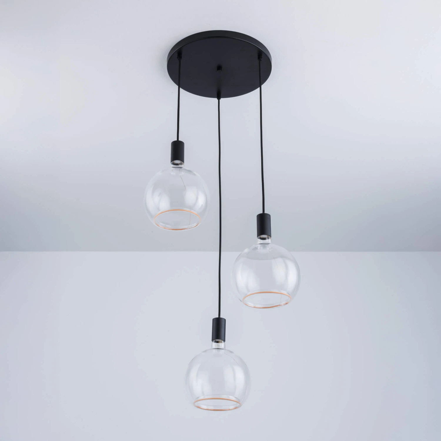 Aura Black 3 Light Ceiling Plate 3 Aura Black 3 Light Ceiling Plate - Image 3