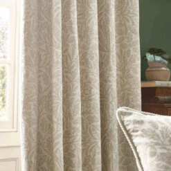 Acorn Tonal Ivory Jacquard Room Darkening Pencil Pleat 46" X 54" Curtains -Housingunits abea49738dd5da36b021c72307fb356b 1