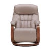 Himolla Mosel Grey Leather Midi Electric Recliner Chair