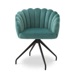 Eichholtz Luzern Dining Chair In Savona Turquoise Velvet