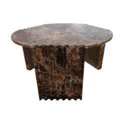 Glass House Pario Brown Marble Coffee Table