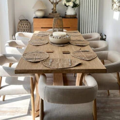 Linea 240cm Elm Wood Dining Table 21 Linea 240cm Elm Wood Dining Table -Housingunits adb18a23ca9420aafffc98fc6307ac20