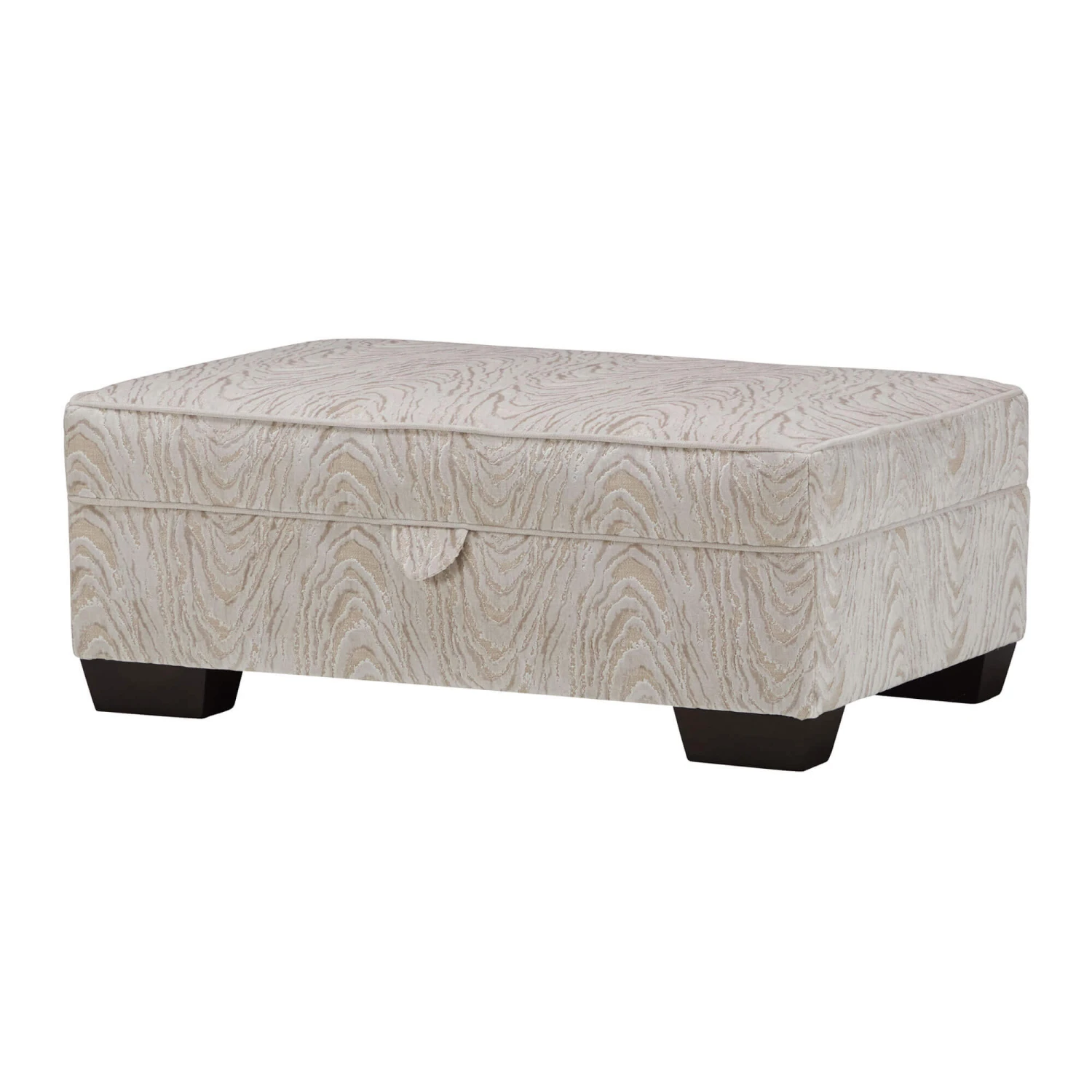 David Gundry Jasper Metropolitan Cream Fabric Footstool With Storage 2 David Gundry Jasper Metropolitan Cream Fabric Footstool With Storage - Image 2