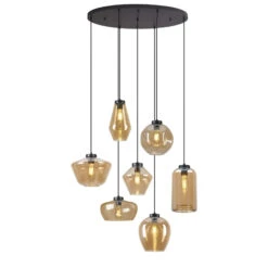 Davis Amber 7 Light Oval Pendant -Housingunits aeac7937091c8587dff2e62b6804e315 1