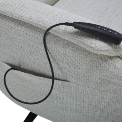 Caleri White Fabric Power Recliner Chair 13 Caleri White Fabric Power Recliner Chair -Housingunits af5560a8b7ae1b3f765dff76bffa73eb