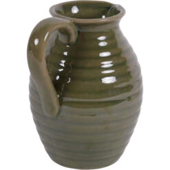 Laura Ashley Green Harriston Handle Vase -Housingunits b053424f452f94be3bf37d87b1ed09c0