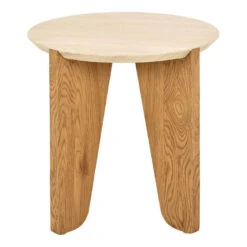 Dansgard Travertine-Effect Oak Side Table -Housingunits b057c7bbae0292eac4d590bfa5ac4a25