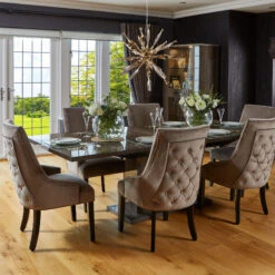 Medina High Gloss 200cm Extending Dining Table -Housingunits b05e4c32656b2451deaf5ea3225da47f