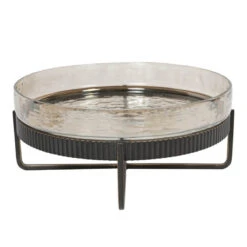 Libra Beresford Short Brown Glass Bowl Decoration -Housingunits b0a188d1a487ed8ede7a7c1f55971780