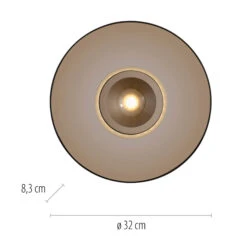 Luna Bronze & Dark Amber Glass 32cm Flush Ceiling And Wall Light -Housingunits b0f76b103fe3de439726818af3c8d3b7