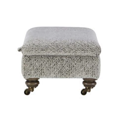 Donna Green Fabric Legged Storage Ottoman -Housingunits b29bbc644ec4880a119f31ec173505e4