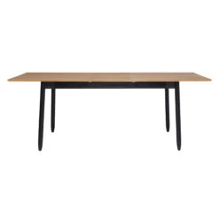 Ercol Monza Medium Black Oak 175cm Extending Dining Table -Housingunits b36fe8bad97154704d7125ac320cd34e
