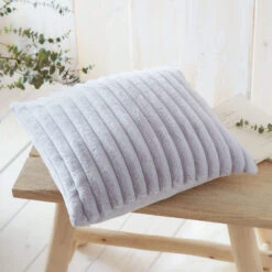 Morritz Grey Faux Fur Cushion